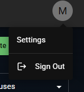 user settings