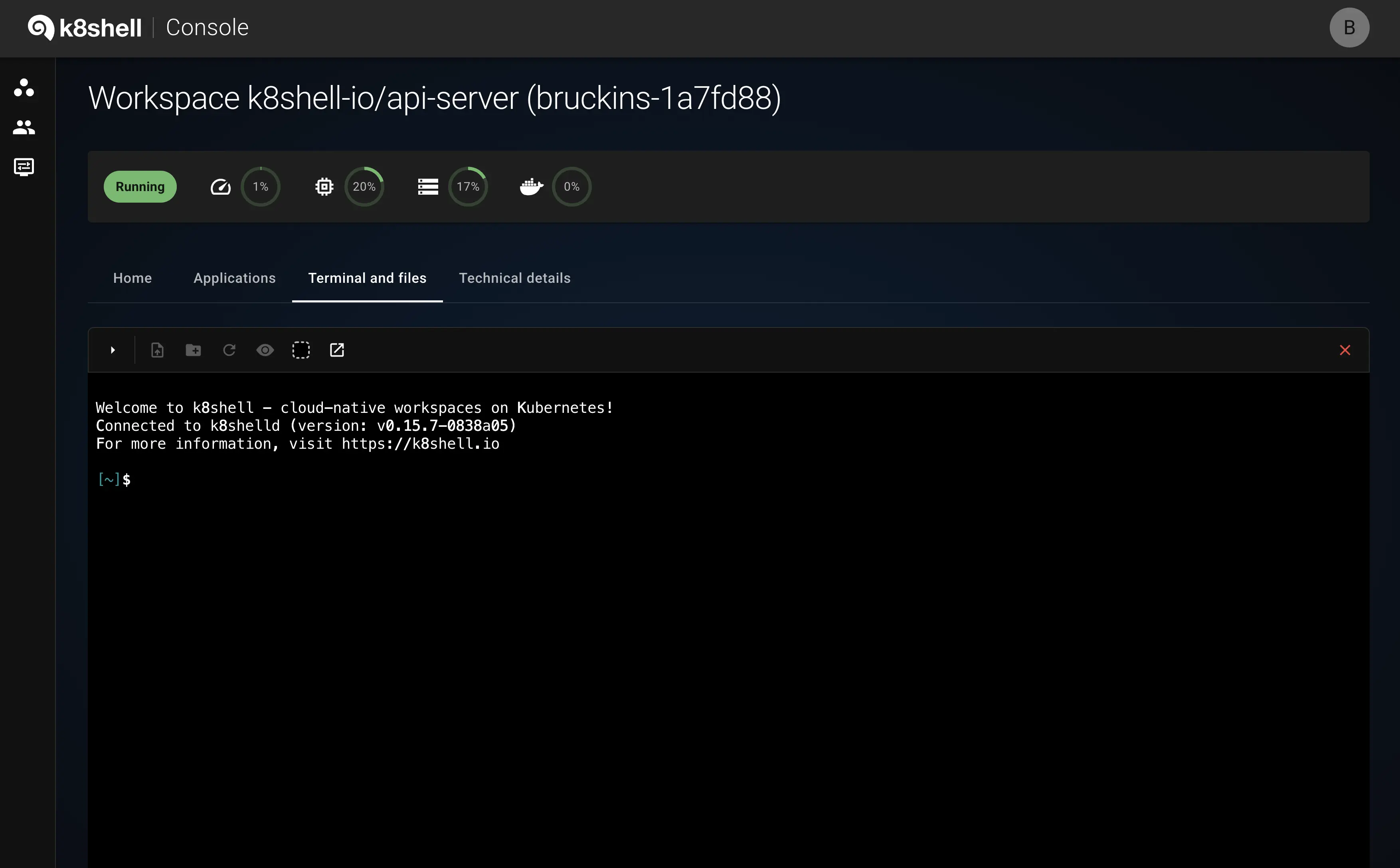 terminal and files